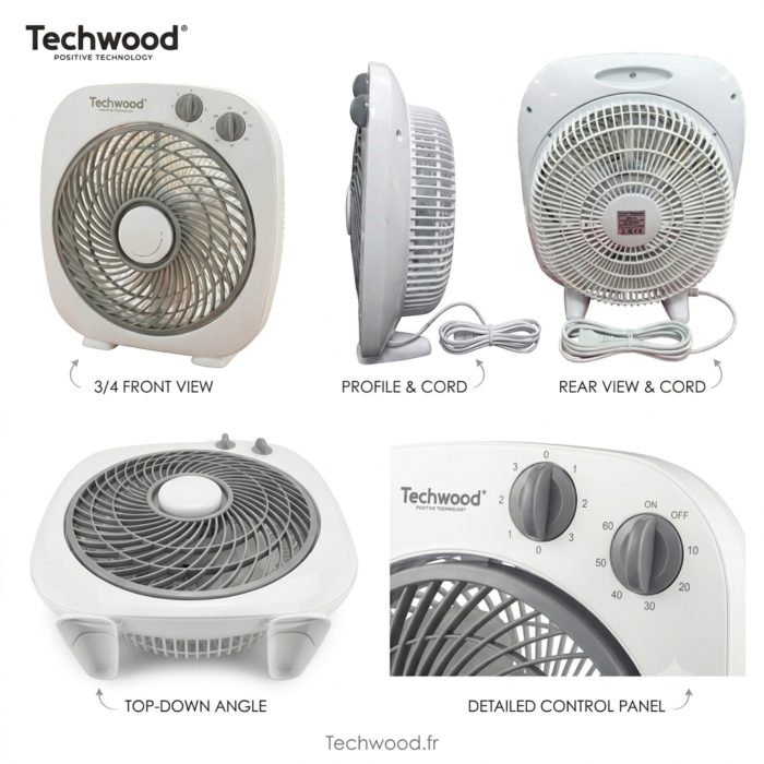 Ventilateur Box Fan 25 cm small